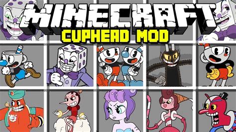 Minecraft Cuphead Mod Cuphead Mugman King Dice The Devil