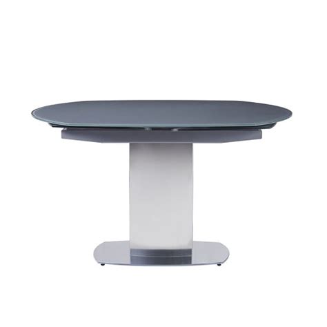 George johnson of johnson furniture, who specializes in expanding circular dining tables, demonstrates how this style of table doubles in size just by turning it on its base. Bolivia Rotating Extendable Glass Dining Table In Grey ...