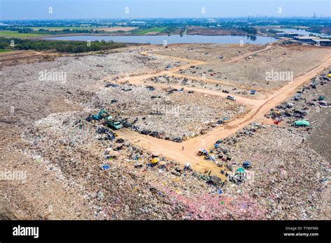 Aerial View Of Large Landfill Waste Garbage Dump Stock Photo Alamy