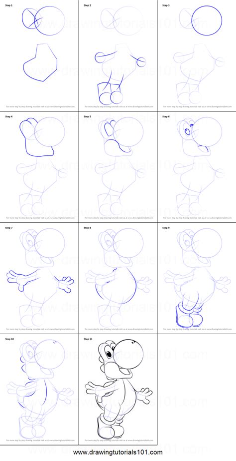 A link to the past comic. How to Draw Yoshi from Super Mario printable step by step drawing sheet : DrawingTutorials10 ...
