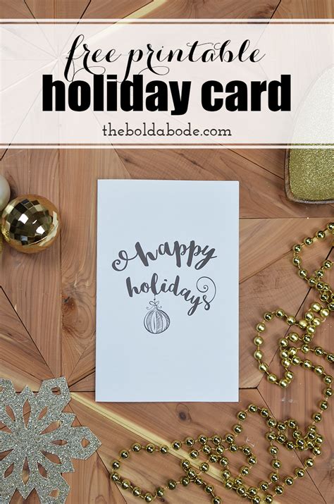 I'm super biased, but totally inlove with these free printable (way cute) greeting cards! Printing the Holidays: Free Printable Holiday Greeting Card