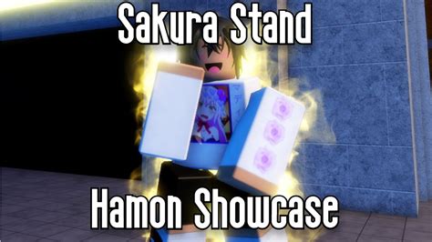 Sakura Stand Hamon Showcase Roblox Youtube