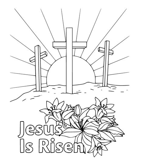 Jesus Is Risen Coloring Page Free Printable Coloring Pages For Kids
