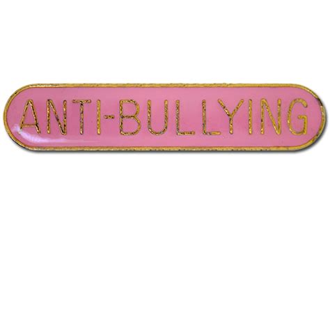 Anti Bullying Rounded Edge Bar Badge