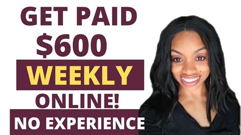👀 600 Weekly With No Experience I Online Work From Home Job I Hiring This Week Youtube