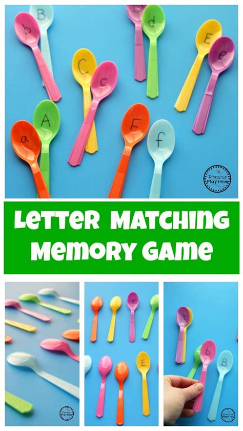 Preschool Letter Matching Game Planning Playtime Alphabet