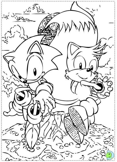 Sonic Coloring Page
