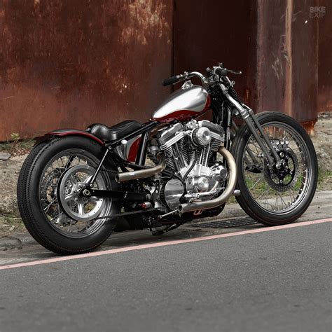 Homeharley davidson youtube videoscomplete harley springer hardtail sportster bobber transformation kit. When New Goes Old: 2Loud's Custom Harley 883 Bobber - Moto ...