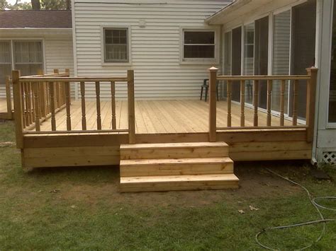 You can add a railing system that matches the material of . Basic Deck Plans Free | Home Design Ideas