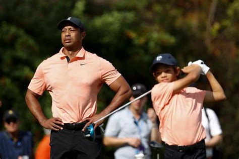 Tiger Woods And Son Charlie Three Shots Back At Pnc Championship In Orlando
