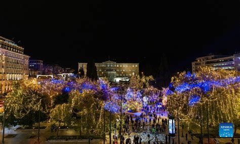 Christmas Decorations Seen In Athens As Festive Season Kicks Off
