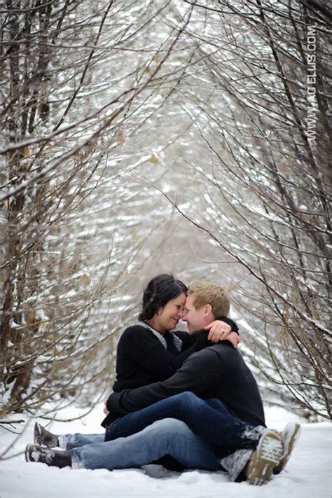 romantic winter engagement photo ideas hative