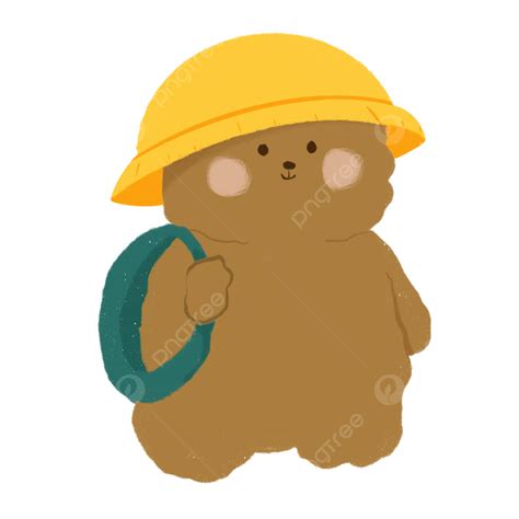 Cute Brown Bear Clipart Png Images Cute Brown Bear Go To School