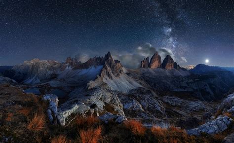 Milky Way Over Tre Cime Di Lavaredo Photograph By Tomas Sereda