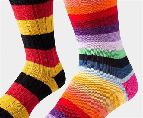Striped Country Socks British Made Cordings