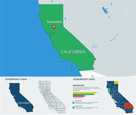 Us Map California Counties Powerpoint Maps