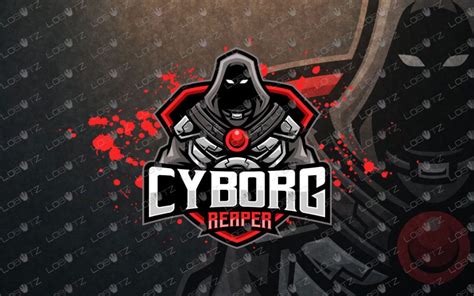 Grim Reaper Mascot Logo Reaper Cyborg Mascot Logo For Sale Lobotz Ltd