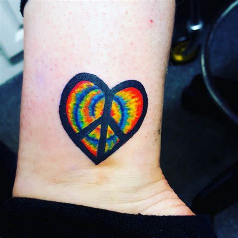 Tie Dye Heart Tattoo Rickfotografia