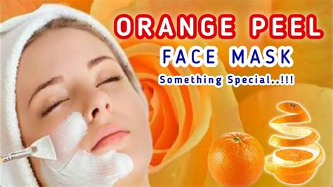 Orange Peel Powder Face Mask For Skin Whitening Glowing Skin Home