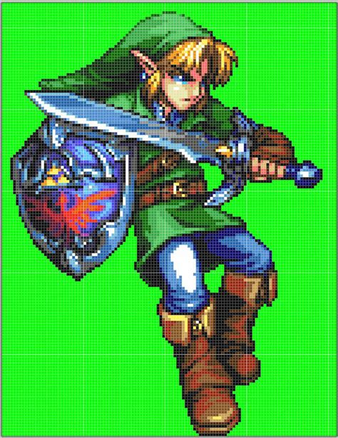 Dessin Zelda Pixel Art