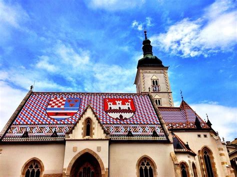 Colorful Tiled St Marks Church Zagreb