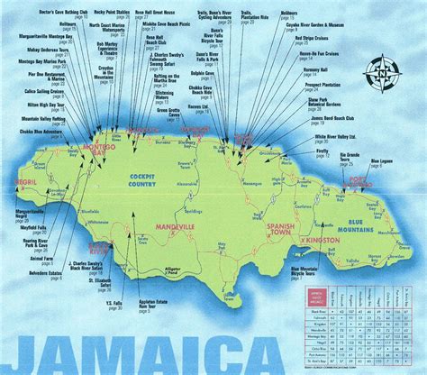 Tourist Map Of Jamaica