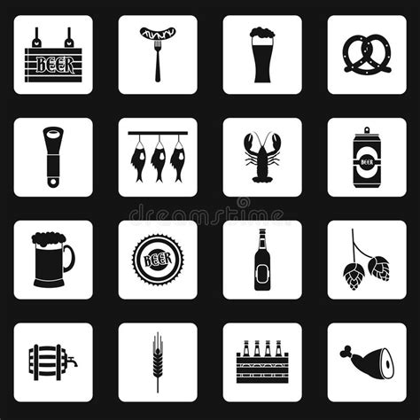 beer icons set in simple style stock vector illustration of fest bottle 76629978
