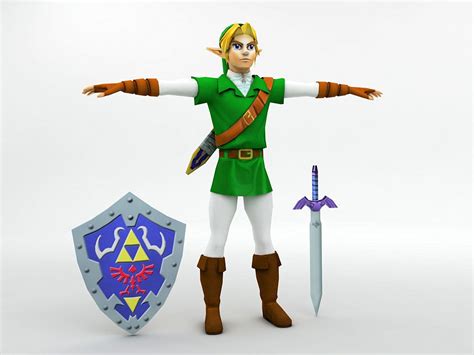 3d Asset Link Character Legend Of Zelda Cgtrader