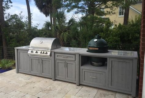 40 Big Green Egg Outdoor Kitchen Ideas Built In And Island Designs