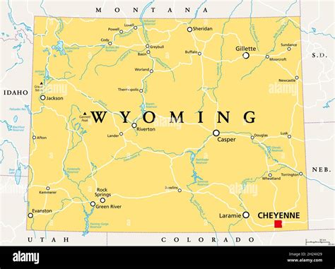 Cheyenne Wyoming Map Hi Res Stock Photography And Images Alamy