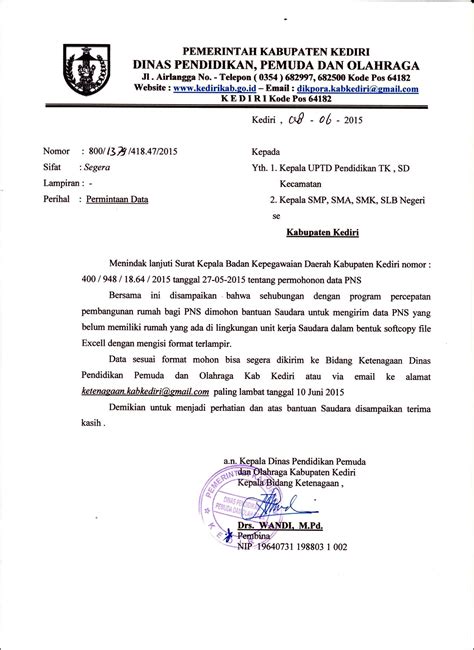 Contoh Surat Pengantar Permohonan Data Surat Permohonan Desain Imagesee