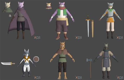 Rezero Infinity Cats And Dogs Npc Pack For Xnalara By Uchihadems On