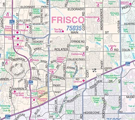 Dallas Ft Worth Arlington Metroplex Wall Map 58x44 Wzip Codes