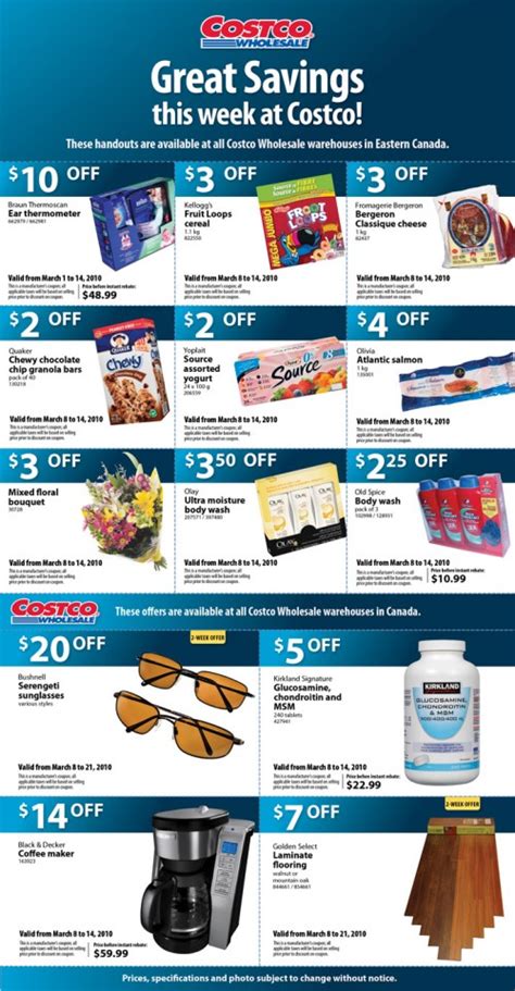 weeks costco instant savings coupons march