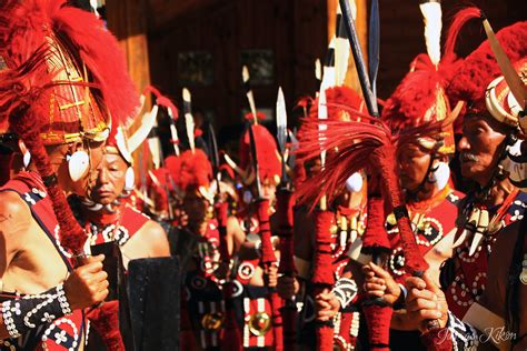Yimchunger Naga Men In Traditional Attire Perform Folk Dance At