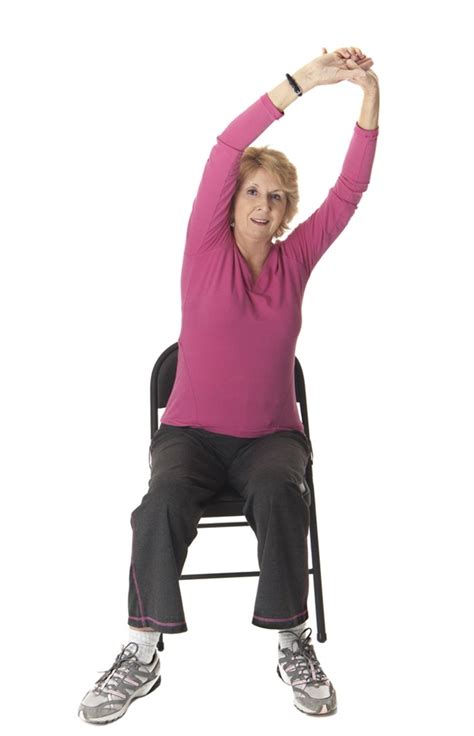 Release, and repeat on the other side. Stay Healthy with Seated Aerobics