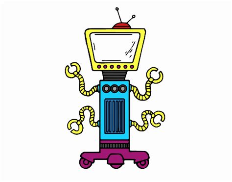 Disponemos de 7 juegos de mecanicos. Dibujo de Robot mecánico pintado por en Dibujos.net el día 13-10-17 a las 01:07:45. Imprime ...