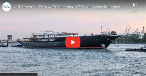 Watch Jeff Bezos 500 Million Superyacht Get Towed Away
