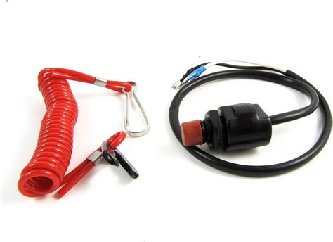 universal boat outboard engine motor kill stop switch and safety tether lanyard bigamart