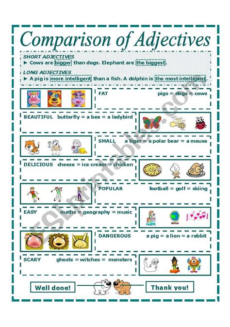 comparison of adjectives esl worksheet by jecika hot sex picture