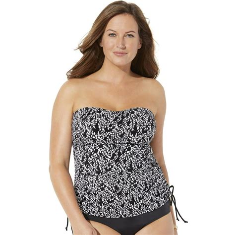 Swimsuitsforall Swimsuits For All Womens Plus Size Bandeau