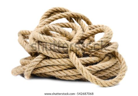 Rope Closeup On White Background Isolated Stock Photo Edit Now 542687068
