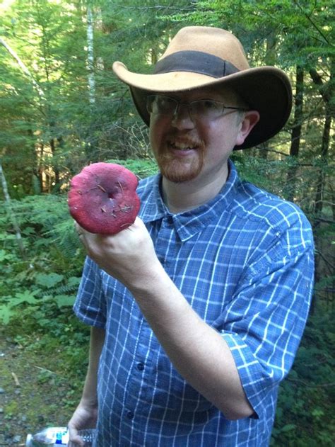 My Son Nathan Short Shows Off What I Think Is A Very Pretty Russula