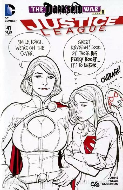 Power Girlsupergirl Outrage Sketch Cover By Frank Cho Comics Frank