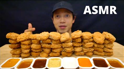 Where do the calories in mcdonald's chicken mcnuggets, 10 pieces, without sauce come from? 50 CHICKEN NUGGETS CHALLENGE MCDONALDS MUKBANG 먹방 CRUNCHY ...