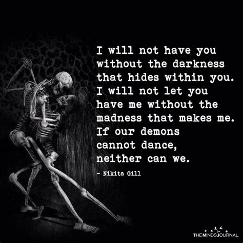 I Will Not Have You Without Darkness Demonic Quotes Dark Love Quotes