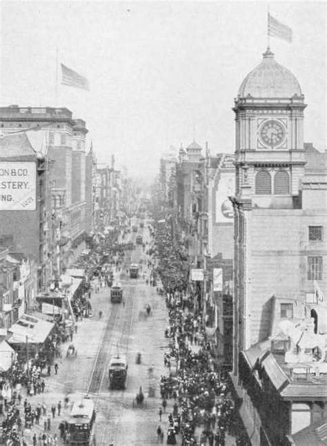 Market Street Philadelphia In 1800s Shot Taken From The Tower Of The
