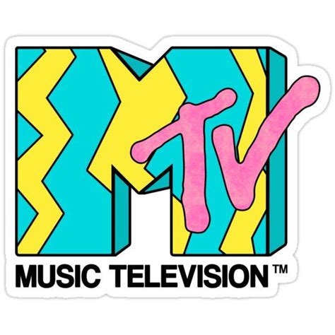 Mtv Video 80s Sticker By Kelsobob In 2021 Music Stickers Graphic