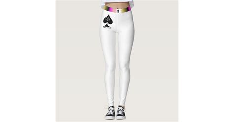 queen of spades leggings hotwife sexy qos style zazzle
