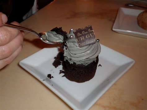 The Grey Stuff Cupcake At Be Our Guest Restaurant Walt Disney World